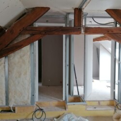 Création cloison bureau maison